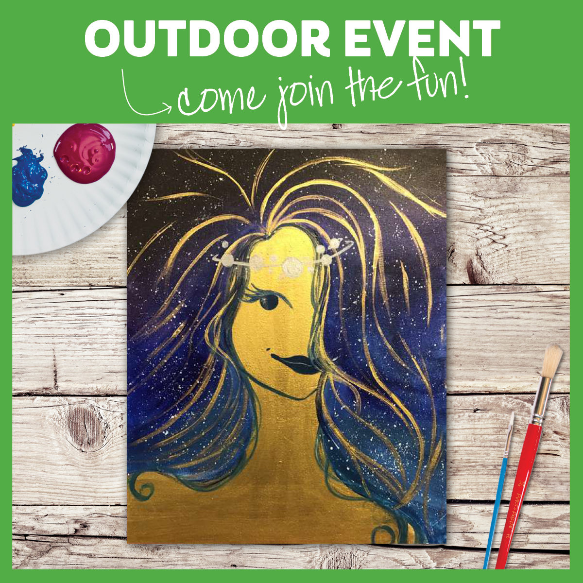 Paint on our Patio!